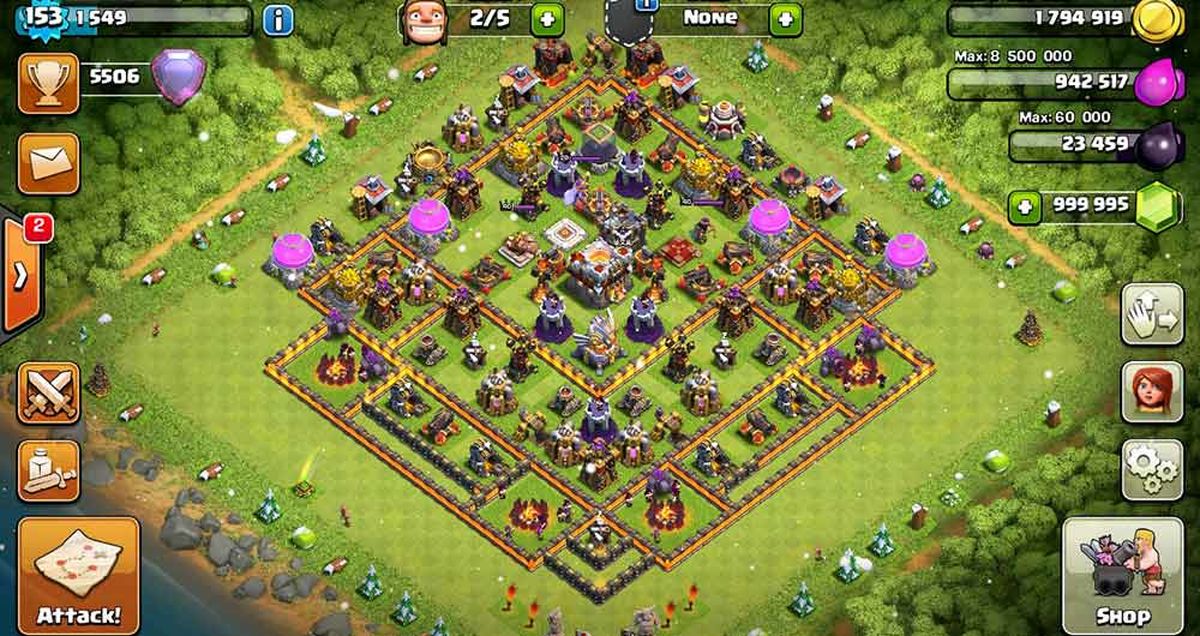 ۷ درصد از جمعیت ایران در سال ۹۴ کلش آو کلنز بازی کردند