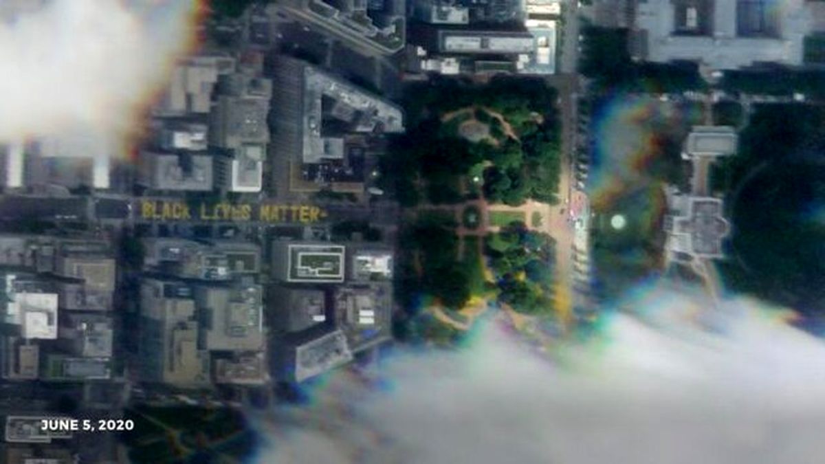 رصد اعتراضات آمریکا از فضا