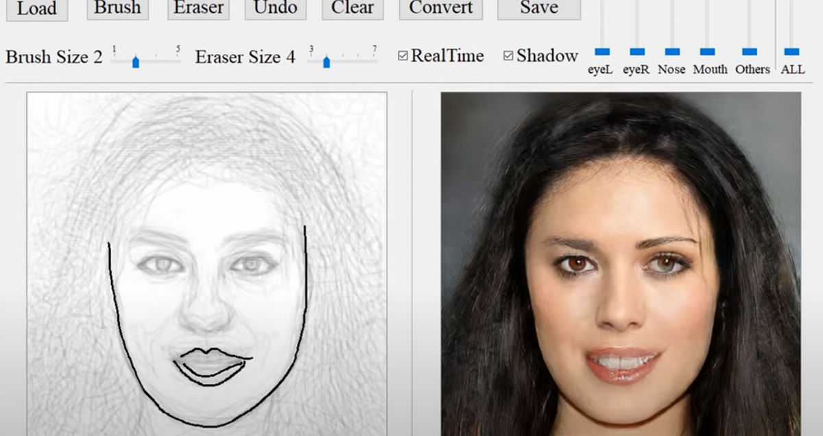 هوش مصنوعی DeepFaceDrawing طراحی ساده را به پورتره تبدیل می کند