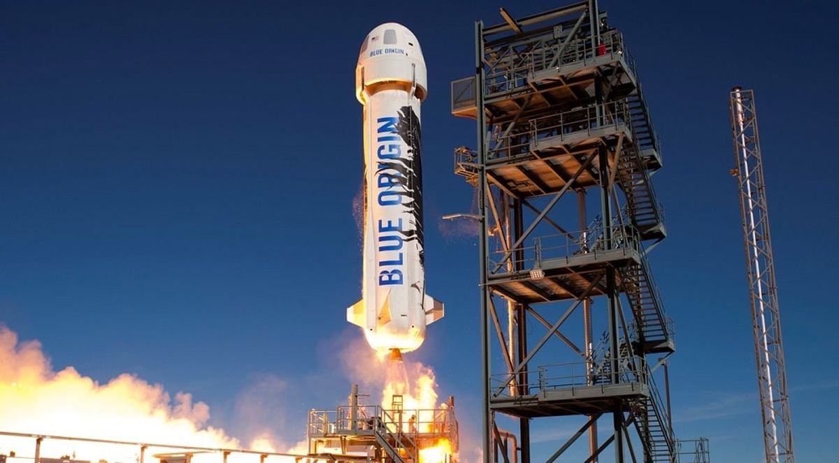 ویدئویی منحصربه‌فرد از لحظه فرود موشک Blue Origin