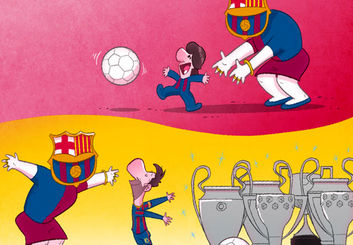 تماشا کنید | انیمیشن عمر مومنی درباره جدایی مسی از بارسلونا